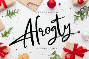 Alrogty: Beautiful Script Font for Creative Projects