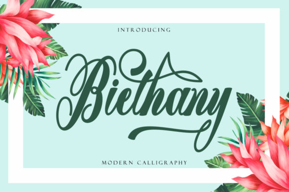 Biethany: A Beautiful Script Font