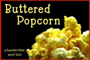 Buttered Popcorn Font for Creative Makers
