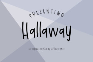 Hallaway: A Cute, Casual Font for Creative Projects