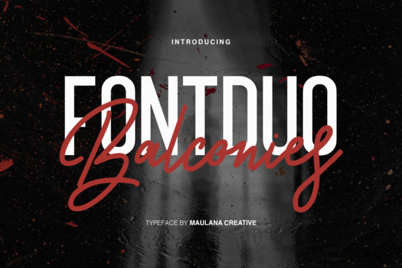 Handcrafted Typography with Balconies