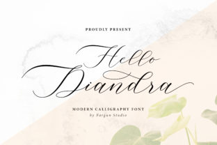 Hello Diandra: A Script Font for Elegant Expression