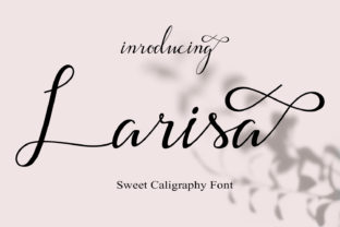 Larisa: A Script Font for Modern Design