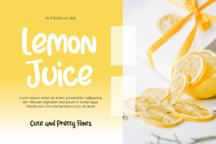 Lemon Juice Font for Web Design
