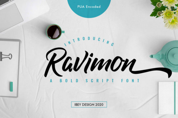 Ravimon: A Luxurious Handbrush Font