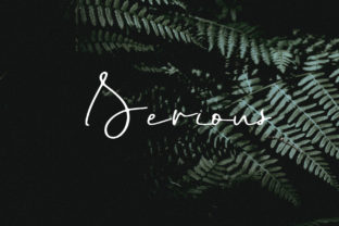 Serious: A Raw Script Font for Designers