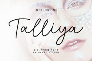 Talliya: A Romantic Script Font for Creative Projects
