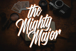 The Mighty Major Font: Bold & Vintage Script