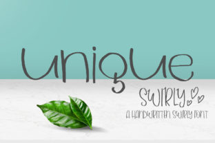 Unique Swirly Font for Business