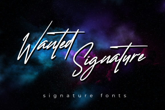 Wanted Signature Font for Web Design